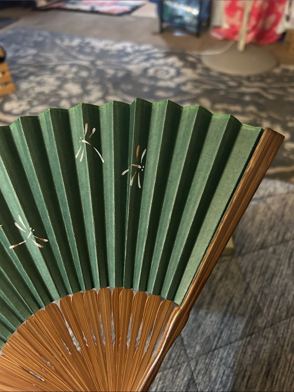 NWT Maisendo Kyoto Japan Bamboo folding hand fan 🪭 - Picture 3 of 13
